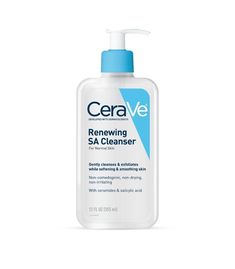 2 Cerave Renewing SA Cleanser - 12 fl oz (2 Units). Skincare Products Cerave, Creavea Skin Care, Cerave Sa Cleanser, Cerave Renewing Sa Cleanser, Cera Ve, Cerave Products, Cerave Cleanser, Cerave Skincare, Wishlist Christmas