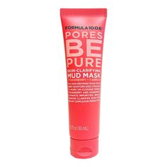 Draw out impurities from clogged pores with this trial sized Formula 10.0.6 Pores Be Pure Skin-Clarifying Mud Mask with Strawberry and Yarrow! This skin-refining mud mask with berry boosters goes straight to work on clogged pores. Strawberry and Rosemary eliminate impurities, while yarrow clarifies skin for instant complexion perfection! Formula 10.0.6 Pores Be Pure trial size is perfect to try this top selling item or to help relax and purify your skin while travelling! Qasil Powder Face Mask, Strawberry Body Cleanser, Formula 10.0.6, Best Mud Mask, Cherry Face Mask, Strawberry Facial Mask, Target Beauty, Peel Off Mask, Mud Mask