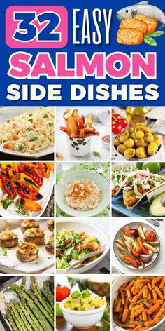 the cover of 52 easy salmon side dishes