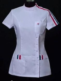 Nursing School Outfit, Nursing Scrubs Outfits, Cute Nursing Scrubs, Nurse Outfit Scrubs, Nurse Dress Uniform, Áo Blu