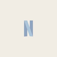 the letter n is made up of two overlapping lines, and it appears to be blue