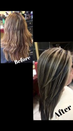 Dark Brown Hair Underneath, Brown With Chunky Blonde Highlights, Chocolate Hair Color With Highlights, Blonde Hilites, Brown Hair Underneath, Chocolate Hair Color, Hair Color With Highlights, Color With Highlights, Dark Ash Brown