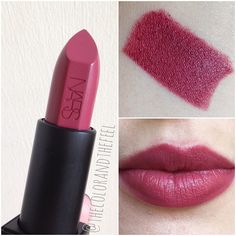 NARS Audacious lipstick in Vivien - Pinterest: Lofarrell25 Lipstick Color Names, Best Lipstick Color, Lipstick Kit, Long Lasting Lip Gloss, Lips Shades