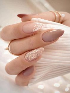 Multicolor  Collar   Plants Color Nails Embellished   Nail,Hand & Foot Care Almond Nails Designs Dip Powder, Classy Nails With Glitter, Wedding Engagement Nails, Nail Designs Summer Simple, Nail Inspiration Summer 2024 Almond, Bubbles Nails, 2000 Nails, Nails July, Nails Nyc