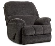 the reclining chair is upholstered and ready to be used as a rocking chair