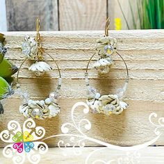 Petunia Hoops Palm Earrings Mexican Earrings - Etsy Spring Gift Jewelry In Natural Color, Handmade Beige Jewelry For Spring, Cream Earrings For Spring Gift, Natural Color Spring Jewelry Gift, Natural Jewelry Gift For Spring, Cream Earrings Perfect For Spring Gift, Spring Natural Color Jewelry Gift, Handmade Cream Earrings For Beach, Bohemian Hoop Earrings As Spring Gift