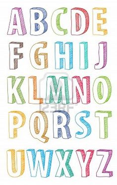 colorful crayon alphabet letters and numbers with clippings on the upper part