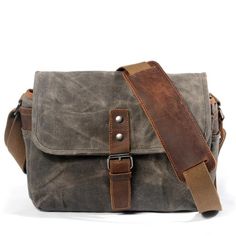 Men's Vintage Canvas Shoulder Bag - Wnkrs Camera Bag Pattern, Army Green Bag, Dslr Camera Bag, Photography Bags, Waxed Canvas Bag, Shoulder Sling, Canvas Messenger Bag, Canvas Crossbody Bag, Messenger Bag Men