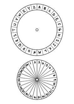 the wheel of fifths and thirds with numbers in each circle, as well as letters