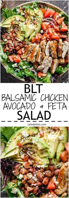 chicken salad with avocado and lettuce in it