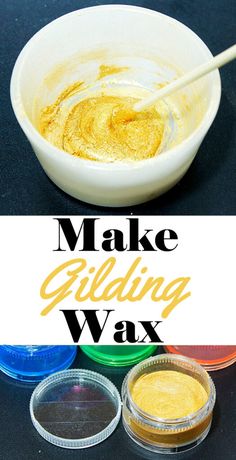 make glidding wax in bowls with the words, how to use it?