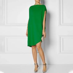 Stylish Solid Color Slash Neck Elegant Party Dress Product DescriptionMaterial : Polyester,Style : Short Sleeves,Feature : Split-joint,Solid Color,Neckline : Round-neck,Occasion : Going out,Office,Urban,Seasons : Summer,Type : Mini Dresses,Color : GREEN,BLACK,Size : S,M,L,XL,Size Chart:Please Consult The Size Chart We Provide For This Item's Measurements To Help You Decide Which Size To Buy.Please Note: There May Be 1-3cm Differ Due to Manual Measurement.INCH Bust                Shoulder Elegant Party Dress, Smart Casual Work Outfit, Elegant Party Dresses, Women Office, Casual Work Outfit, Elegant Party, Summer Fashion Outfits, Lace White Dress, Mini Dresses