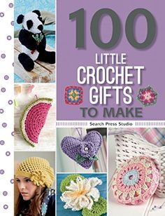 the book is about little crochet gifts to make, including hats and scarves