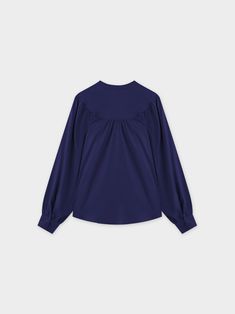 The Gathered Top Blouse-Navy is a versatile and stylish addition to any wardrobe. With its gathered design, it offers a sleek and flattering fit that can be dressed any occasion. Long Sleeve Navy Blouse For Fall, Navy Long Sleeve Blouse For Fall, Navy Elegant Long Sleeve Tops, Elegant Navy Long Sleeve Tops, Elegant Long Sleeve Navy Tops, Navy Stretch Tops For Work, Navy Stretch Top For Work, Navy Stretch Top For Workwear, Navy Long Sleeve Top For Work