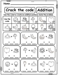 Pin on math worksheets Fun Math Activities For Grade 1, Summer Learning Activities 1st Grade, Homeschool Activities 1st Grade, 1st Grade Learning Activities, Subtraction Worksheets Grade 1, Addition Worksheets Grade 1, Addition Subtraction Worksheet, Math Kindergarten Worksheets, Coding Worksheet