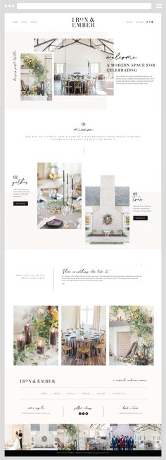 the website design for an interior decor company