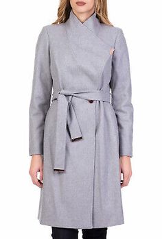 ad eBay - TED BAKER Sandra grey wool cashmere high neck belted wrap long dress coat 5 16 - Buy Now, click the link (eBay) Chic Fitted Wool Coat With Belted Cuffs, Elegant Fitted Belted Outerwear, Fitted Formal Outerwear With Belt, Fitted Wool Coat With Belted Cuffs For Fall, Fitted Wool Coat With Belted Cuffs For Winter, Fitted Winter Outerwear With Belted Cuffs, Luxury Belted Wool Coat, Fitted Belted Wool Coat For Winter, Fitted Wool Coat For Spring