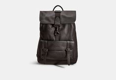 Restored Bleecker Backpack | COACH Functional Coach Leather Backpack, Coach Leather Standard Backpack, Coach Leather Backpack With Zipper Closure, Coach Coated Canvas Standard Backpack, Modern Coach Leather Backpack For On-the-go, Coach Backpack, Large Wallet, Signature Hardware, Pebbled Leather