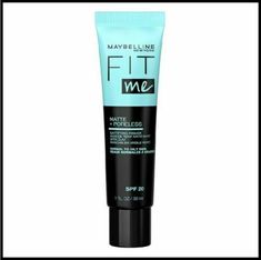 Maybelline Fit Me Matte + Poreless Mattifying Primer SPF 20 Normal to Oily 1oz ~ 1 Each ~ FREE SHIPPING Up to 16H mattifying primer with clay and SPF 20 - Our mattifying face primer is your must have makeup primer - perfect for normal to oily skin, it instantly controls shine and provides a matte finish for up to 16 hours Pore Minimizing primer-lightweight and breathable, this pore Minimizing face primer instantly blurs pores for skin that looks even, smooth and perfected - it effortlessly glide Maybelline Primer, Prunus Cerasus, Too Faced Primer, Cherry Extract, Make Up Primer, Fit Me Matte And Poreless, Matte Primer, Mattifying Primer, New York Fits