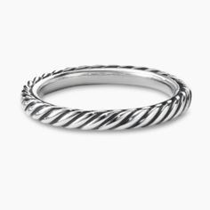 Cable Collectibles Stack Ring Sterling Silver, 3mm David Yurman’s Iconic Cable Motif Subtly Adorns A Universal Symbol Or Shape, Creating A Modern Talisman Meant To Be Collected, Combined And Treasured. Stack Ring, Ring Sterling Silver, David Yurman, Stacking Rings, Sterling Silver Rings, Meant To Be, Cable, Size 4, Collectibles