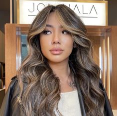 Brown Hair With Highlights Asian, Asian Brown Balayage, Pretty Balayage, Transformation Videos, Dream Hairstyles, Balayage Hairstyle, Graduation Hair, Balayage Ideas, Hair Spring