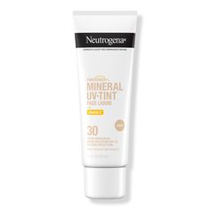 Purescreen+ Tinted Mineral Sunscreen -  Protect skin from sun-induced damage & compliment your natural tone with this broad spectrum sunscreen. Neutrogena Purescreen+ Tinted Mineral Sunscreen contains 100% mineral actives & vitamin E to nourish skin.    Benefits     Neutrogena Purescreen+ Tinted Mineral Sunscreen for Face with broad spectrum SPF 30 sun protection in shade Light Lightweight tinted sunscreen protects skin from UV damage while providing flexible coverage Flexible shade with neutral Mineral Sunscreen For Face, Tinted Mineral Sunscreen, Sunscreen For Face, Liquid Vitamins, Tinted Sunscreen, Tinted Spf, Best Sunscreens, Neutral Undertones, Dermatologist Recommended