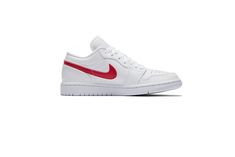 WOMEN'S NIKE AIR JORDAN 1 RETRO LOW STYLE # AO9944-161 COLOR: WHITE/UNIVERSITY RED-WHITE Wmns Air Jordan 1, Nike Air Jordan 1 Retro, Air Jordan 1 Low, Nike Air Jordan 1, Jordan 1 Low, Air Jordan 1 Retro, Jordan 1 Retro, Nike Cortez Sneaker, Air Jordan 1