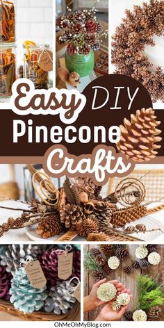 pinecone crafts are easy and fun to make