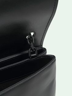 Shop black leather embossed Diagonal Stripe motif detailing binder clip detail rectangle body foldover top leather and chain-link shoulder strap adjustable shoulder strap Bracelet Watches Women, Binder Clips, Soft Bag, Belt Jewelry, Boy Accessories, Backpack Tote Bag, Diagonal Stripes, Boy Shoes, Accessory Pouch