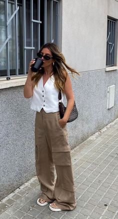 Vest Outfits, Summer Fashion Outfits, Spring Summer Outfits, Outfits Casuales, Primavera Estate, Look Fashion