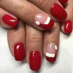 Easy Christmas Nail Art, Holiday Nail Polish, Christmas Nail Polish, Xmas Nail Designs, Nail Polish Ideas, Nail Art Noel, Christmas Nail Art Easy, Christmas Nails Easy, Christmas Gel Nails