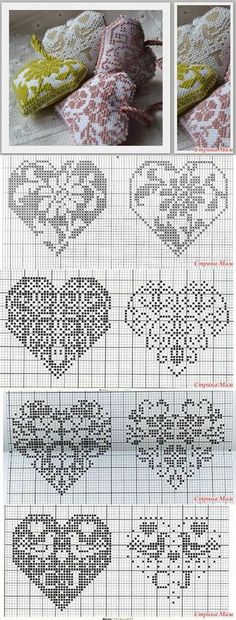 the instructions to make an embroidered heart pillow