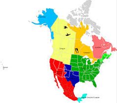 a map of the united states with different colors and numbers in each country's borders