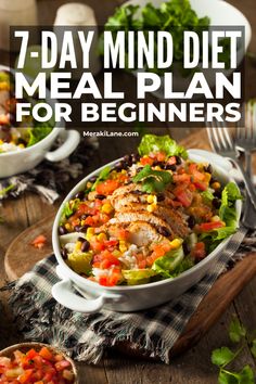 7-Day MIND Diet Meal Plan for Brain Health Medi Eats Meal Plan, Spiritual Diet Plan, Mito Food Plan Recipes, Mind Diet Recipes Healthy Meals, Rice Diet Plan Meal Ideas, Mediterranean Diet 7 Day Meal Plan, The Mind Diet Recipes, The Mind Diet Meal Plan, Cortisol Meal Plan