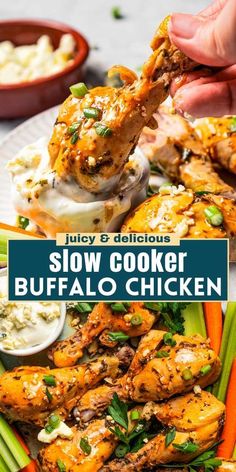 this slow cooker buffalo chicken recipe is the best way to cook it