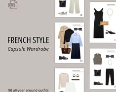 Old Money Style Women Classy Aethetics 70 Outfit Ideas Ebook - Etsy French Style Capsule Wardrobe, Parisian Chic Style Fall, Style Chic Parisien, Style Capsule Wardrobe, Chic Capsule Wardrobe, French Capsule Wardrobe, Minimalist Wardrobe Capsule, Winter Style Guide