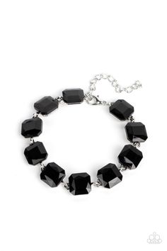 Black Gems, Trendy Fashion Jewelry, Silver Frames, Black Bracelets, Paparazzi Accessories, Silver Accessories, Rhinestone Bracelet, Affordable Jewelry, Bracelet Clasps