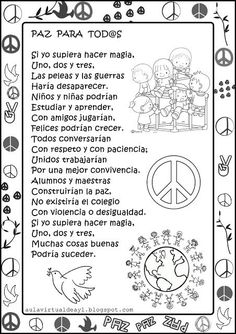 a black and white poster with the words peace written in different languages, including an image of