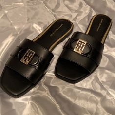 Backless Sandals/Slides Hilfiger Shoes, Tommy Hilfiger Shoes, Women's Shoes Sandals, Shoes Sandals, Slides, Tommy Hilfiger, Women Shoes, Sandals, Women Shopping