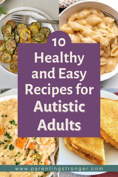 Feeding yourself as an adult is difficult sometimes. Here are 10 easy recipes for autistic adults.

Feeding yourself as an autistic adult is an important daily task. If you struggle to feed yourself because the recipes call for “too much” (whether that’s ingredients or executive function) skip it or opt for shortcuts. Special Needs Cooking Easy Recipes, Easy Recipes For Picky Adults, Recipes For Picky Adults, Picky Eater Meals Adults, Picky Eater Adult Meals, Easy Meals For Autistics, Healthy Recipes For Picky Eaters Adults, Adult Picky Eater Recipes, Picky Eater Healthy Meals Adults