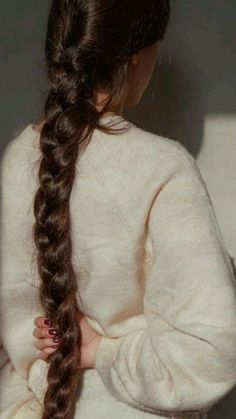 Long Hair, A Woman, Hair, White, Art