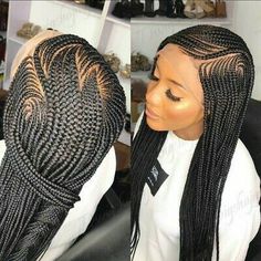 Summer Cornrows, Wig Frontal, Ghana Braids Hairstyles, Cornrows Braids For Black Women, Braided Hairstyles For Black Women Cornrows, Feed In Braids Hairstyles, Braided Styles, Wig For Black Women