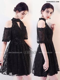 Black Halter Neck Dress For Prom Season, Black Halter Neck Dress For Prom, Black Lace Dress For Wedding And Prom Season, Lace Halter Neck Prom Dress, Black Lace Mini Dress For Prom, Black Lace Prom Dress For Prom Season, Black Lace Dress For Prom Season, Halter Homecoming Dress, Black Lace Shorts