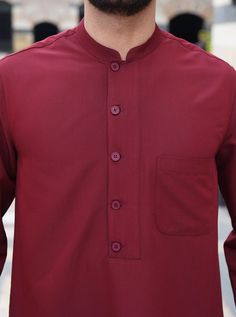 Open mandarin collar Wide, long button placket Left chest patch pocket Curved side slits Item Code: mQ1861 Model is 184cm (6 feet) and wearing size L Classic Long Sleeve Kurta With Buttons, Casual Long Sleeve Kurta With Pockets, Casual Long-sleeve Kurta With Pockets, Traditional Long Sleeve Kurta With Button Closure, Casual Long Sleeve Kurta With Button Cuffs, Cotton Kurta With Stand Collar And Placket, Traditional Long Sleeve Nehru Jacket With Buttons, Casual Nehru Jacket With Stand Collar And Pockets, Casual Nehru Jacket With Stand Collar