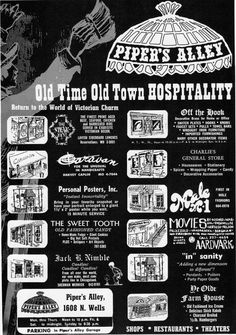 an old time town hospital advertisement from the early 1900's is shown in black and white