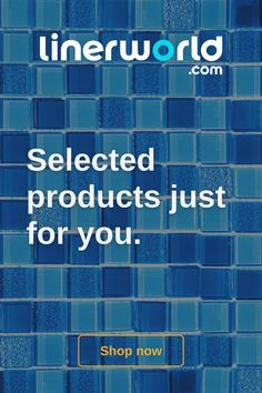 a blue tile background with the words lineworld com selected products just for you shop now