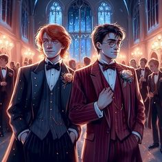 Yule Ball Fanart, Hp Ships, Hogwarts Student, Harry Draco, Yule Ball, Weasley Twins, Golden Trio, Harry Potter Room