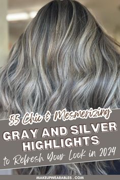 Gray and Silver Highlights for a Trendy, Sophisticated Edge Grey Hair Color Ideas Going Gray Natural, Color Hair Gray Silver, Transitioning From Brunette To Gray, Focus Foil Highlights, Silver And Brunette Hair, Blending Gray Hair Brunettes Diy, Gray Blending Dark Blonde, Low Lights On White Grey Hair, Ash Hair Color Balayage