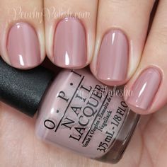 OPI Tickle My France-y - pink taupe nail polish / lacquer Taupe Nail Polish, Taupe Nails, Nagellack Trends, Nail Arts, Gel Manicure