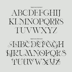 the upper and lower case of an old fashioned type of font, in black ink